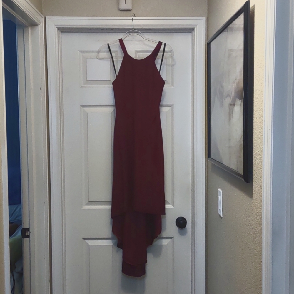 New image lined size 12 burgundy dress